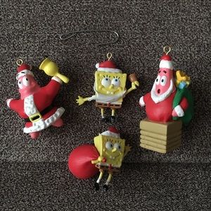 SpongeBob SquarePants Christmas Tree Ornaments Lot